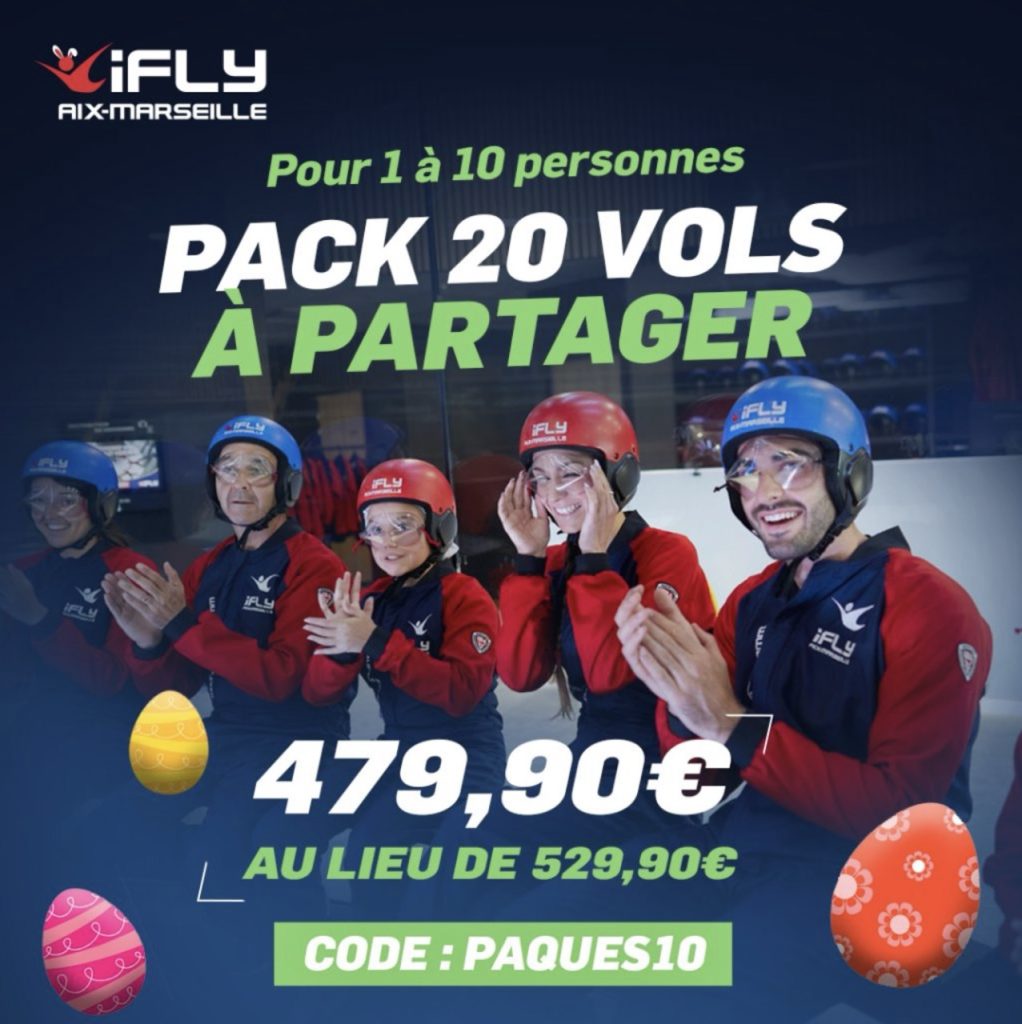 offre pack 20 vols pâques ifly Aix Marseille