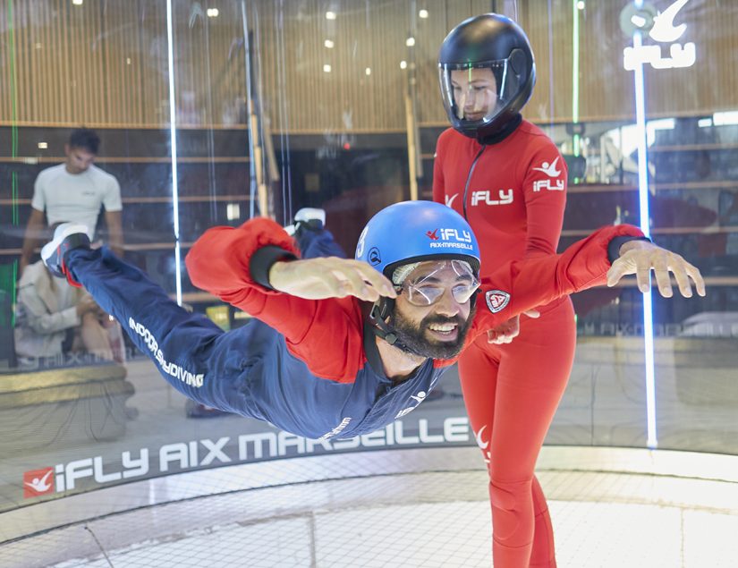 Baptême adulte en chute libre indoor chez iFLY Aix-Marseille