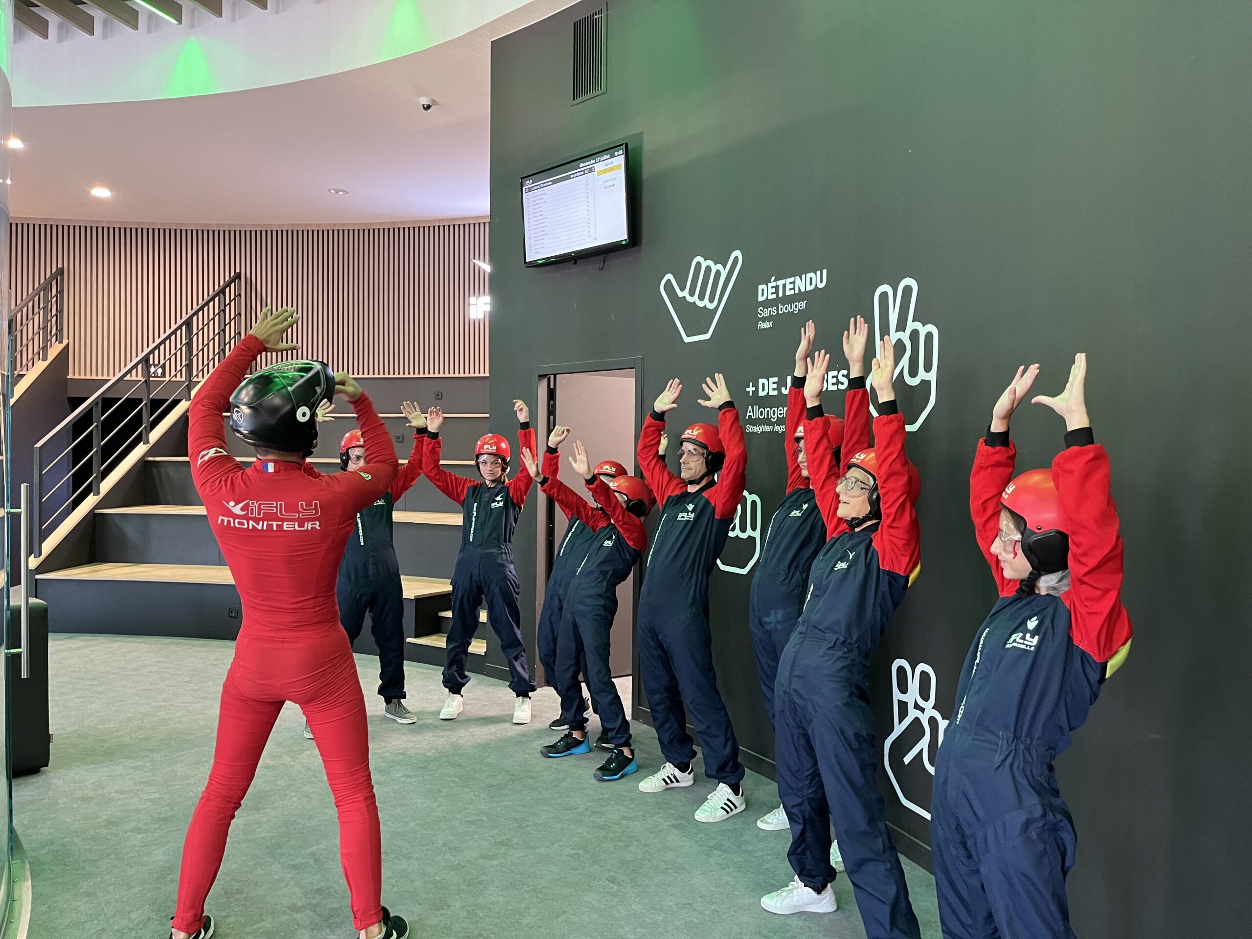 Participants après un vol chez iFLY Aix-Marseille
